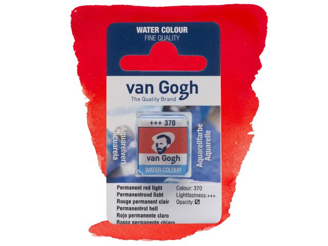 VAN GOGH AQUARELL 1/2 NÄPFCHEN 370 PERMANENTROT HELL 1