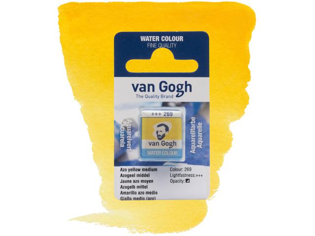 VAN GOGH AQUARELL 1/2 NÄPFCHEN 269 AZOGELB MITTEL 1