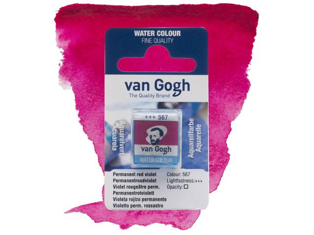 VAN GOGH AQUARELL 1/2 NÄPFCHEN 567 PERMANENT ROTVIOLETT 1