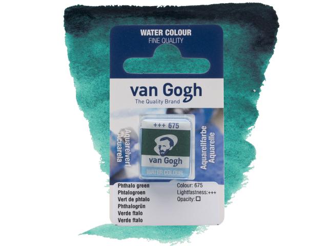 VAN GOGH AQUARELL 1/2 NÄPFCHEN 675 PHTHALOGRÜN 1