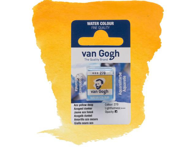 VAN GOGH AQUARELL 1/2 NÄPFCHEN 270 AZOGELB DUNKEL 1