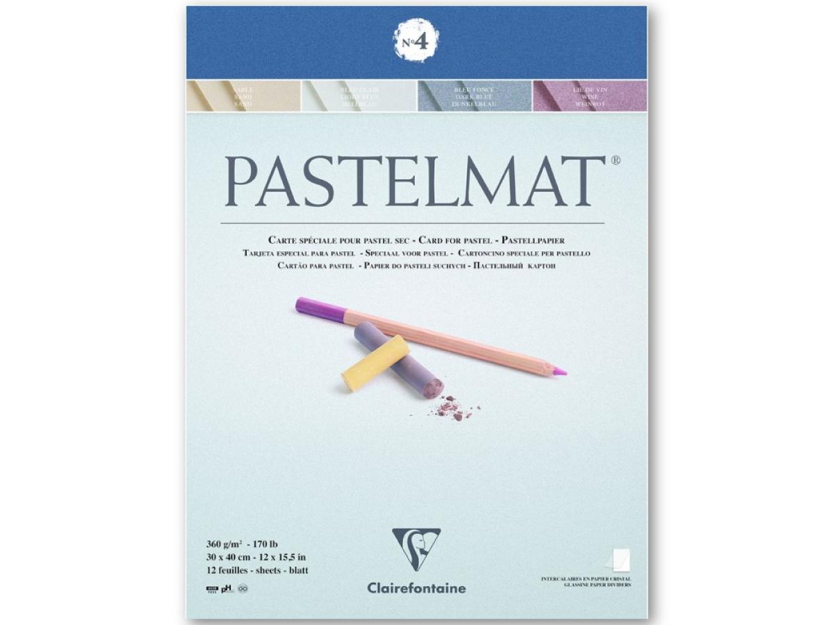 CLAIREFONTAINE PASTELMAT BLOCK 30X24CM 360GRAMM 4-FARBEN NR.4 1