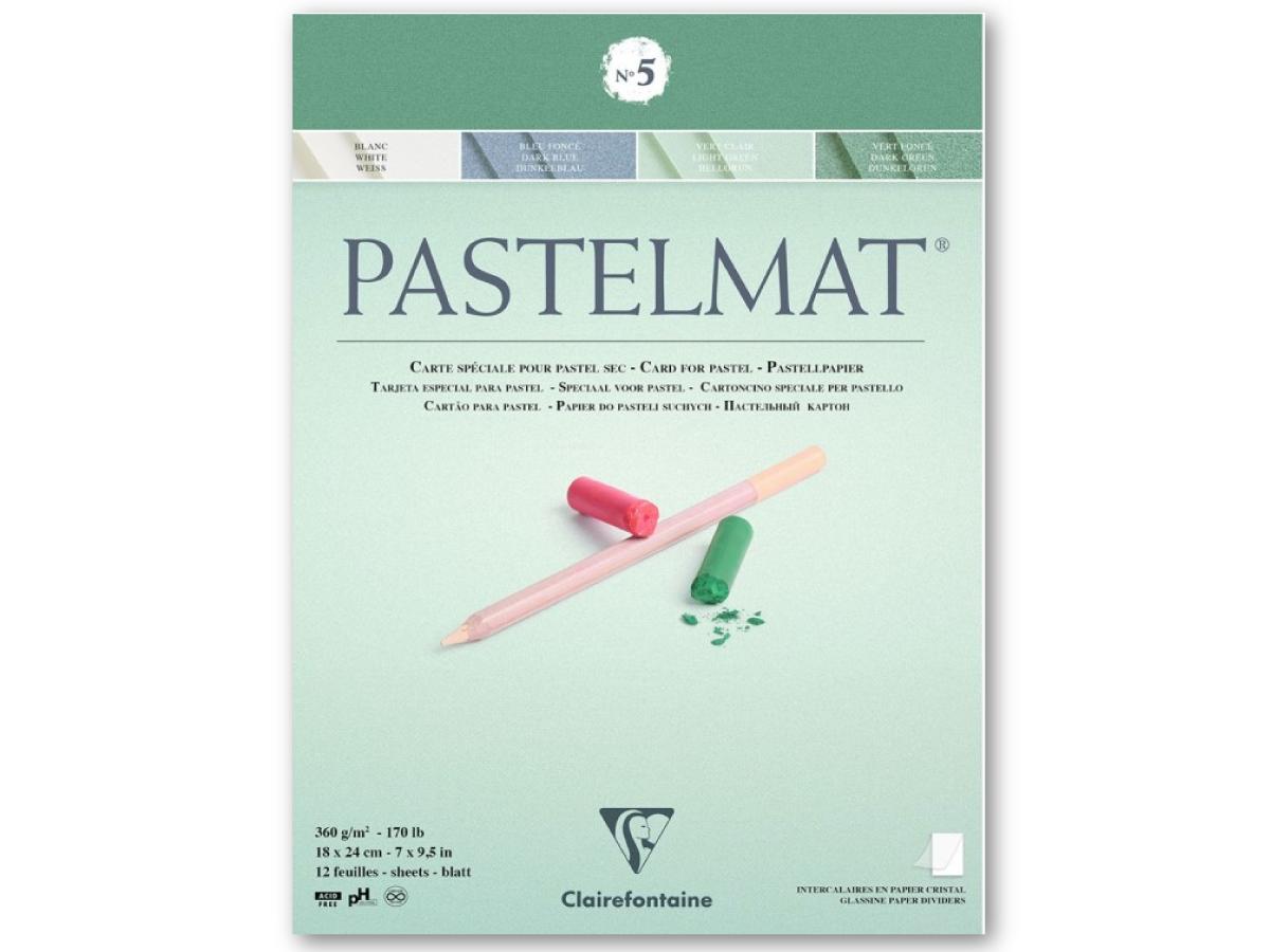 CLAIREFONTAINE PASTELMAT BLOCK NR.5 18X24CM 360 GRAMM 4 FARBEN 1