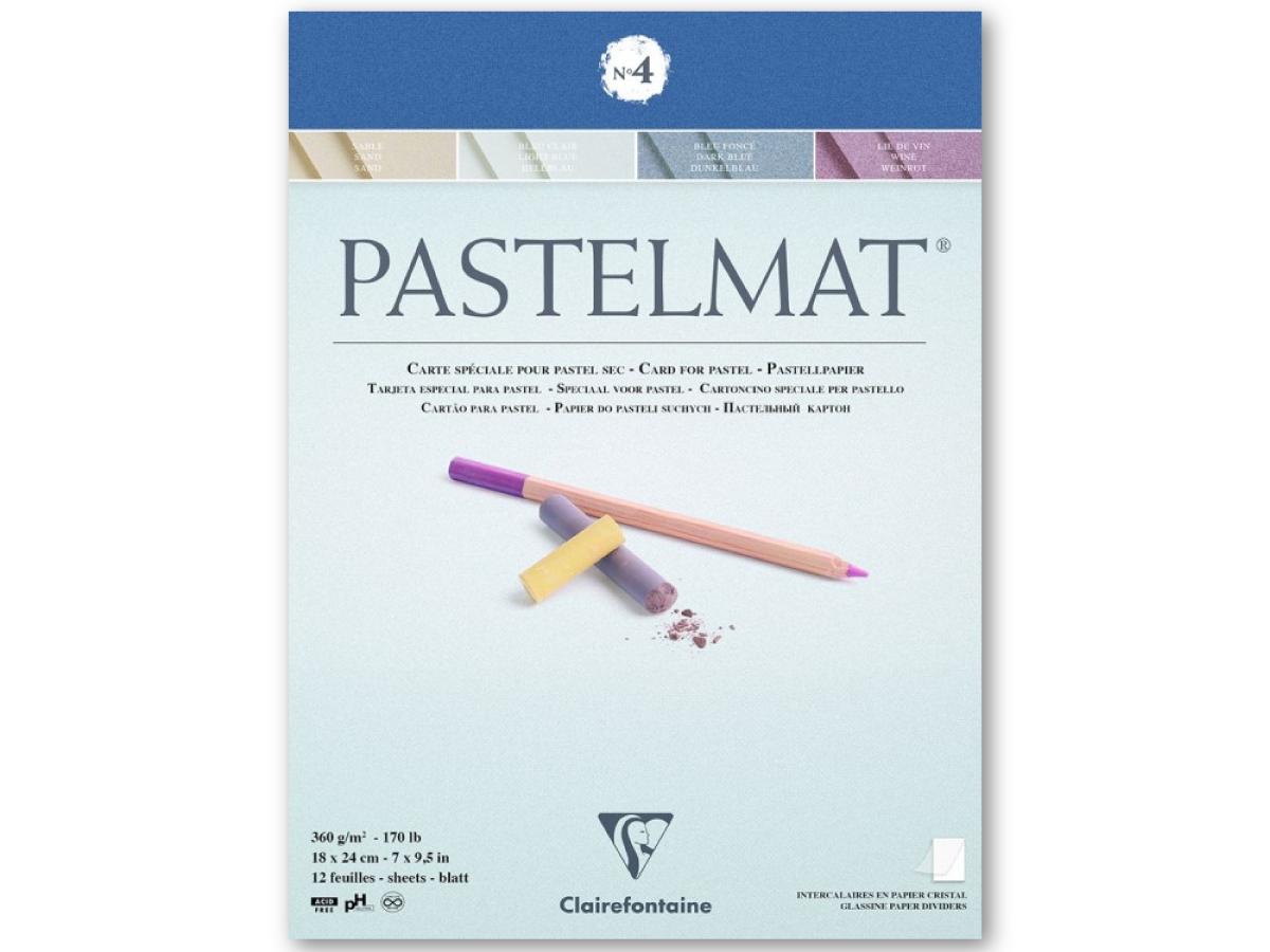 CLAIREFONTAINE PASTELMAT BLOCK 24X30CM 360GRAMM 4-FARBEN NR.4 1