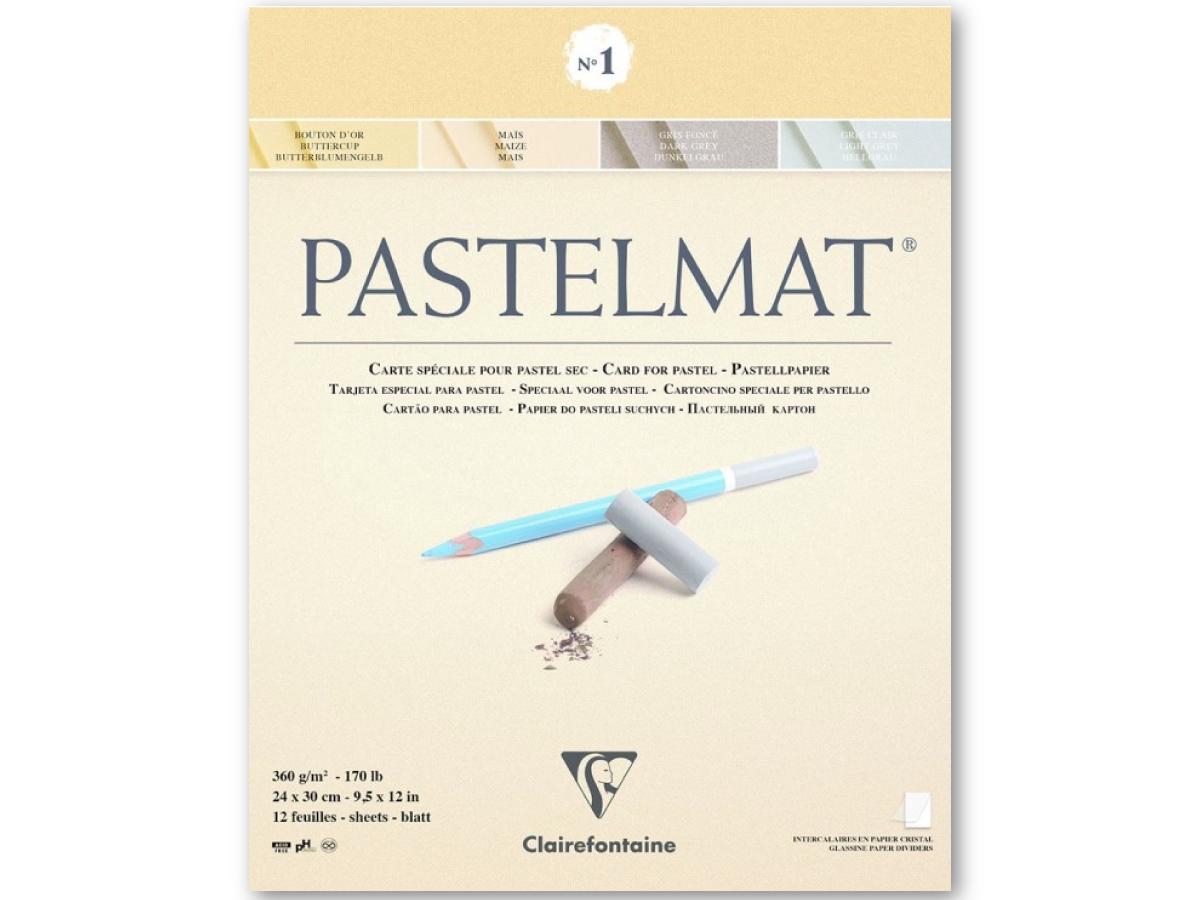 CLAIREFONTAINE PASTELMAT BLOCK 24X30CM 360GRAMM 4-FARBEN NR.1 1