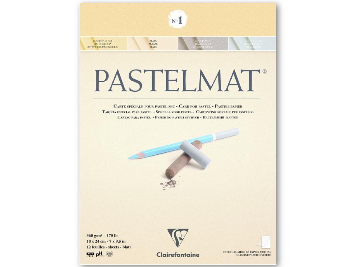 CLAIREFONTAINE PASTELMAT NR.1 BLOCK 18X24CM 360GRAM 4-FARBEN 1