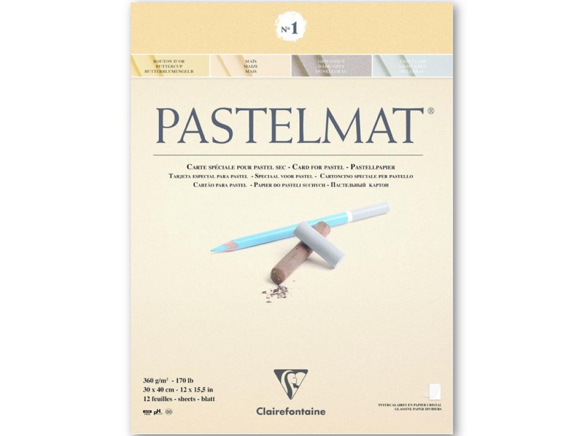 CLAIREFONTAINE PASTELMAT BLOCK 30X40CM 360GRAMM 4-FARBEN NR.1 1
