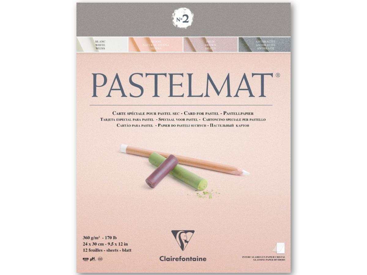CLAIREFONTAINE PASTELMAT BLOCK 24X30CM 360GRAMM 4-FARBEN NR.2 1