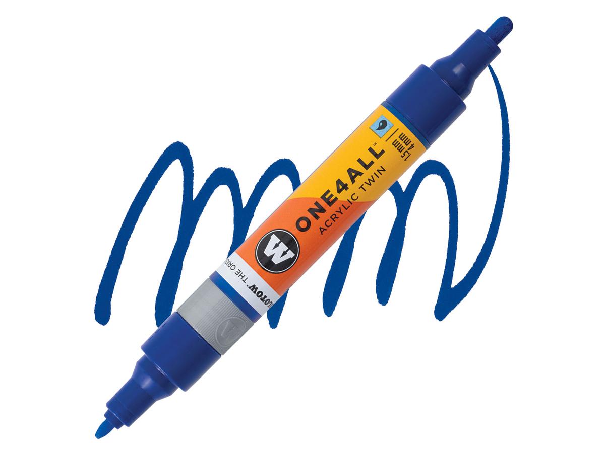 MOLOTOW ONE4ALL TWIN MARKER 204 1,5-4MM TRUE BLUE 1