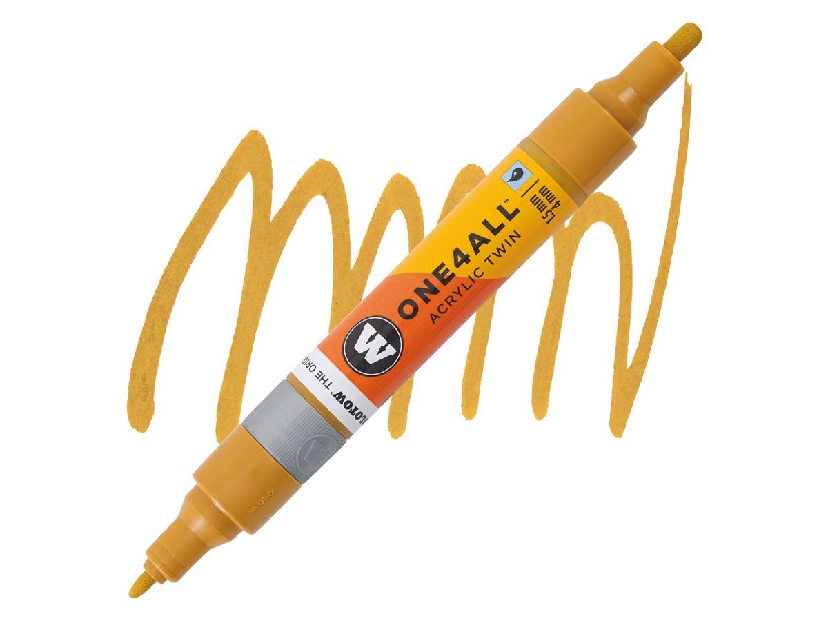 MOLOTOW ONE4ALL TWIN MARKER 208 1,5-4MM OCHER BROWN LIGHT 1