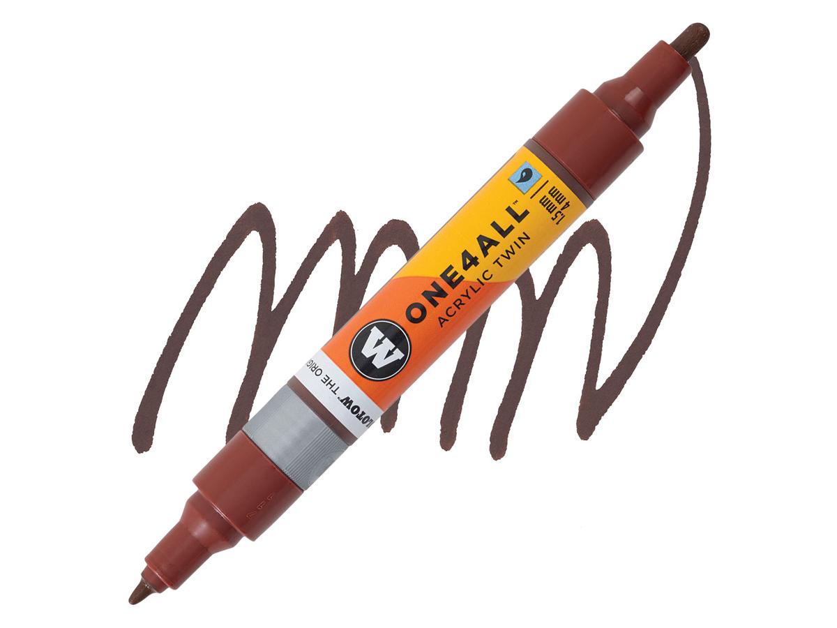 MOLOTOW ONE4ALL TWIN MARKER 092 1,5-4MM HAZELNUT BROWN 1