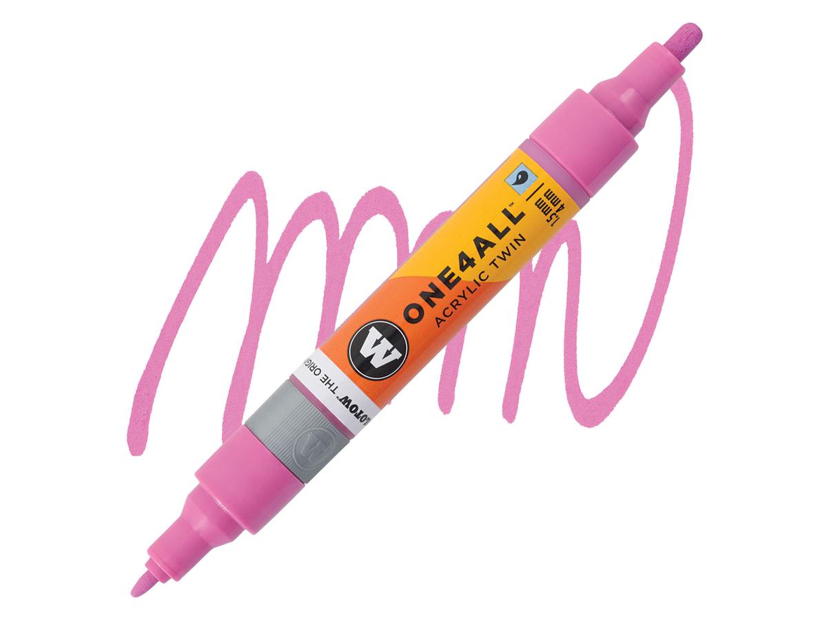 MOLOTOW ONE4ALL TWIN MARKER 231 1,5-4MM FUCHSIA PINK 1