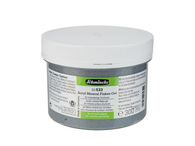 SCHMINCKE ACRYL MINERAL FLAKES-GEL 300ML FÜR STEIN-EFFEKTE 1