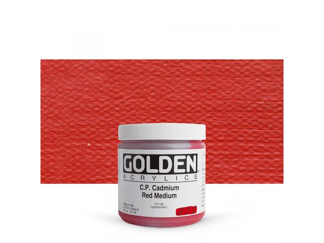 GOLDEN HEAVY BODY 237ML 1100 S9 C.P.CADMIUM RED MEDIUM 1