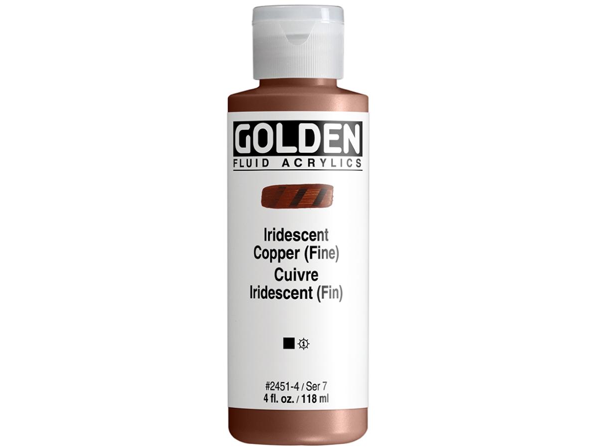 GOLDEN FLUID ACRYL 119ML S7 451 KUPFER IRIS. (FEIN) 1