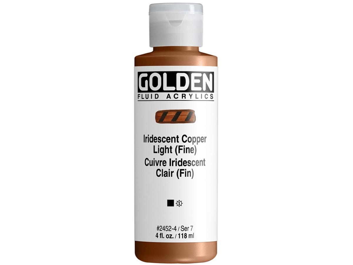 GOLDEN FLUID ACRYL 119ML S7 452 KUPFER HELL IRIS. (HELL) 1