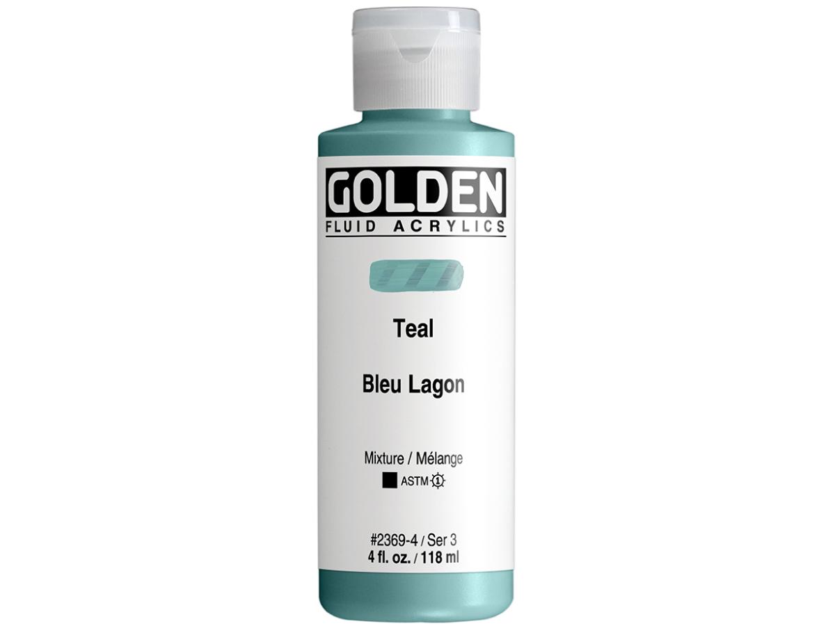 GOLDEN FLUID ACRYL 119ML S3 369 BLAUGRÜN 1