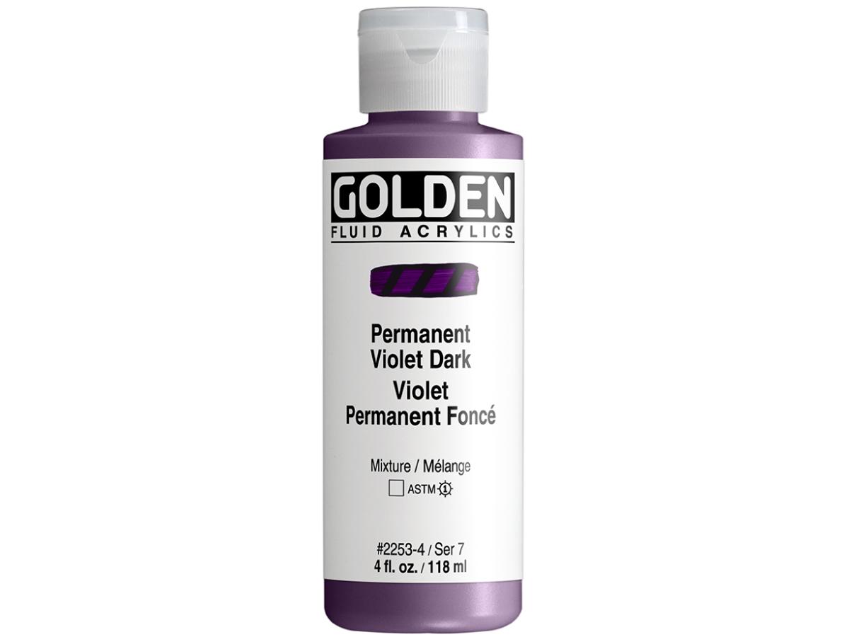GOLDEN FLUID ACRYL 119ML S7 253 PERMANENTVIOLETT DUNKEL 1