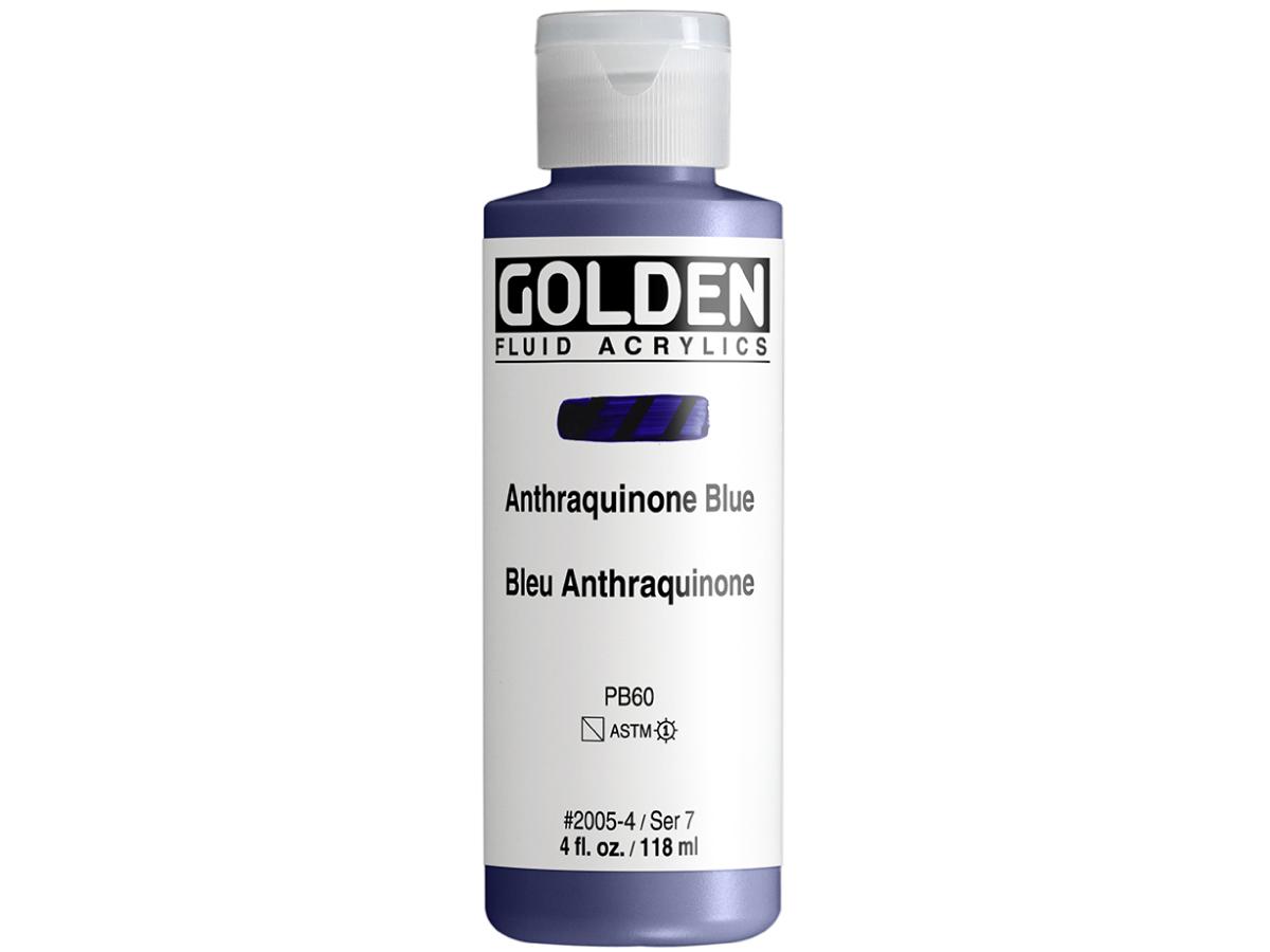 GOLDEN FLUID ACRYL 119ML S7 005 ANTHRAQUINONE BLAU 1