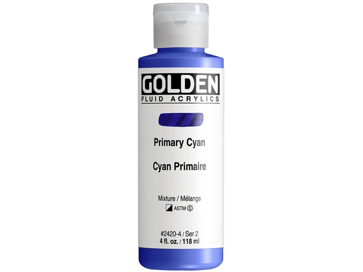 GOLDEN FLUID ACRYL 119ML S2 420 PRIMÄRCYAN 1