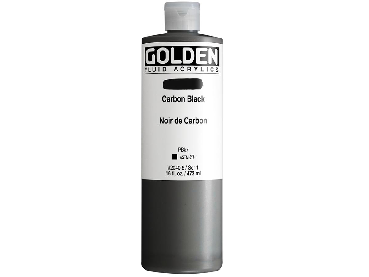 GOLDEN FLUID ACRYL 473ML S1 040 CARBONSCHWARZ 1