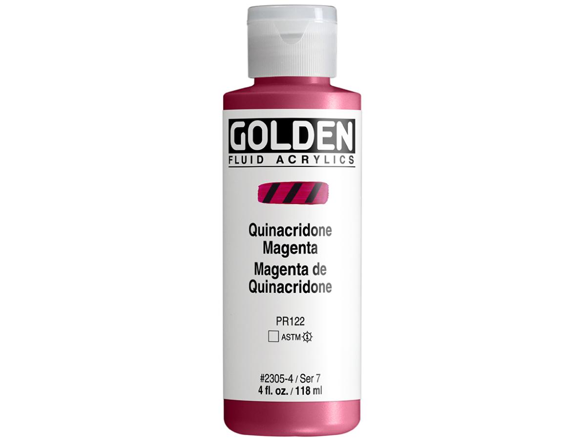 GOLDEN FLUID ACRYL 119ML S7 305 QUINACRIDON-MAGENTA 1