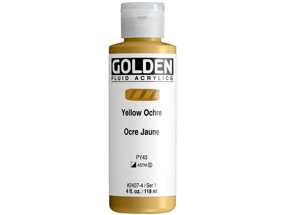 GOLDEN FLUID ACRYL 119ML S1 407 GELBOCKER 1
