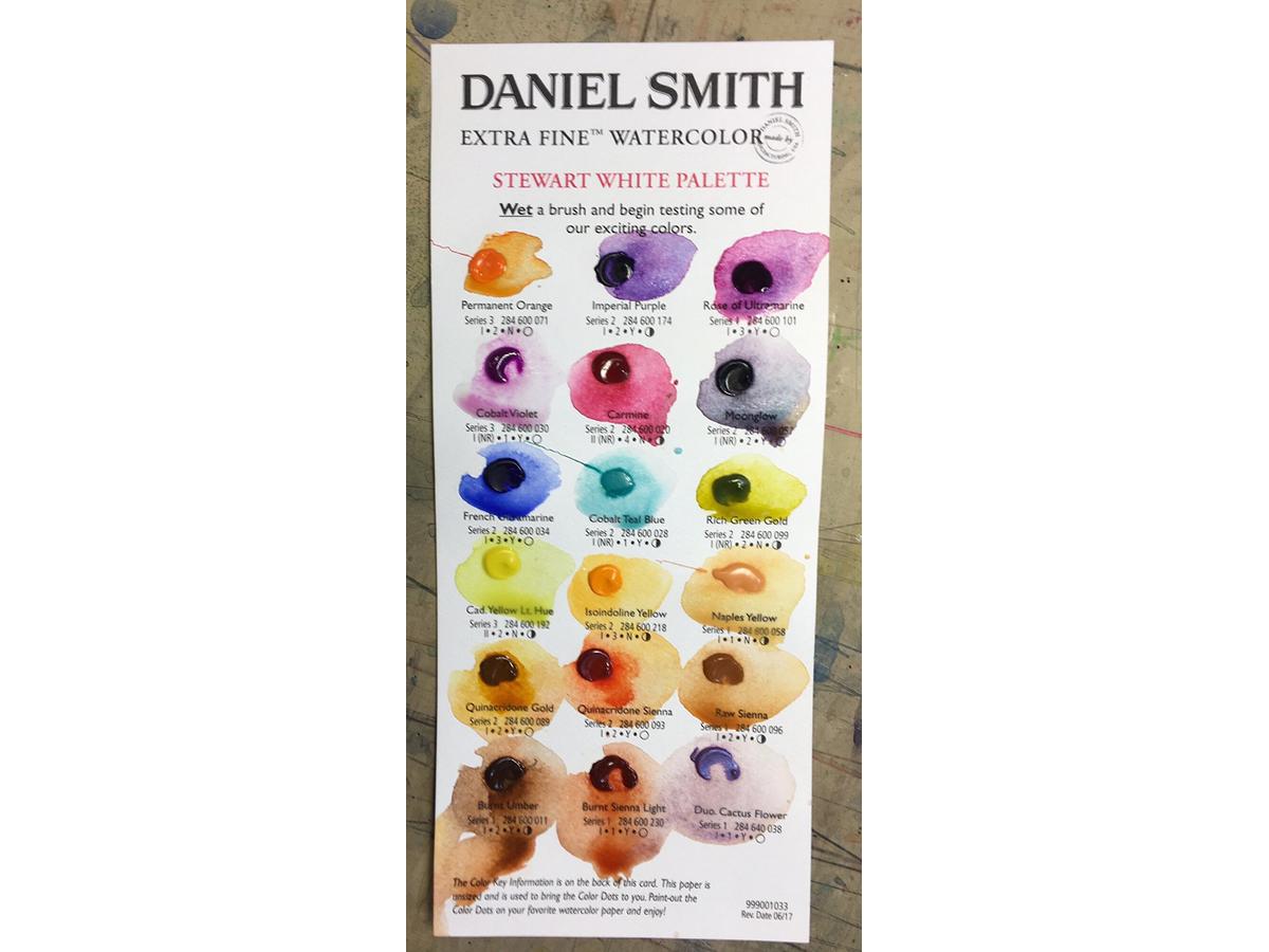 DANIEL SMITH WATERCOLOUR DOT CARD STEWART WHITE 18X 1