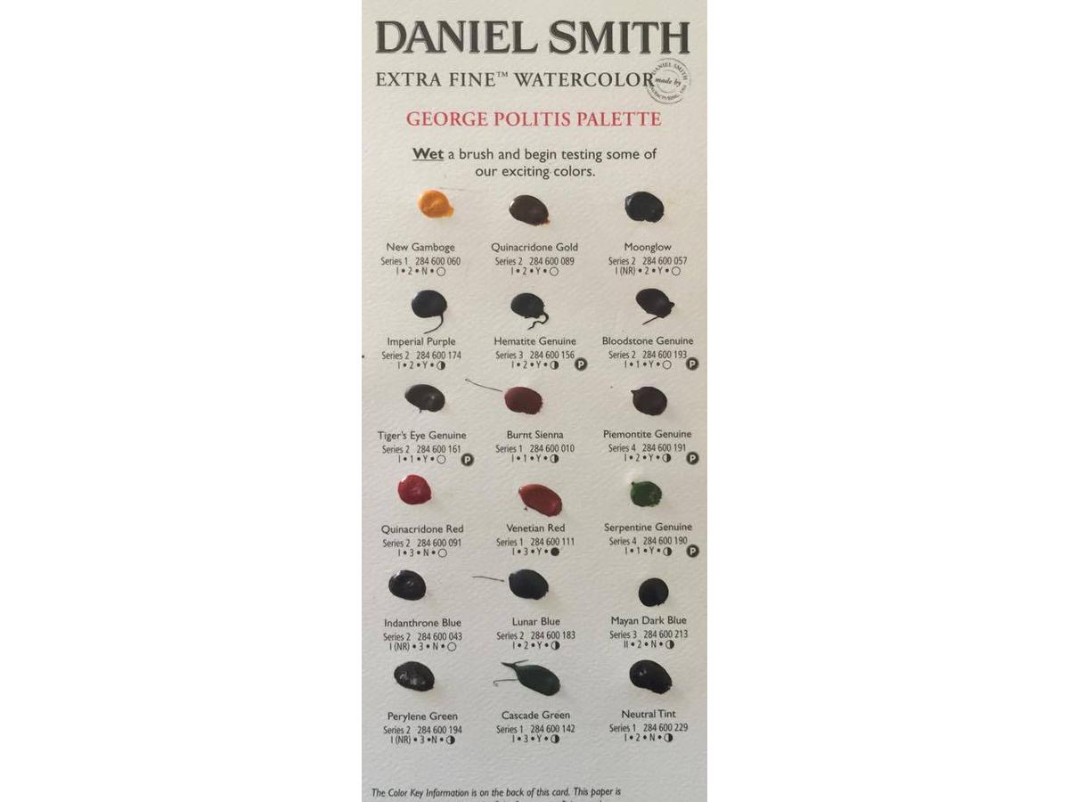 DANIEL SMITH WATERCOLOUR DOT CARD GEORGE POLITIS 18X 1