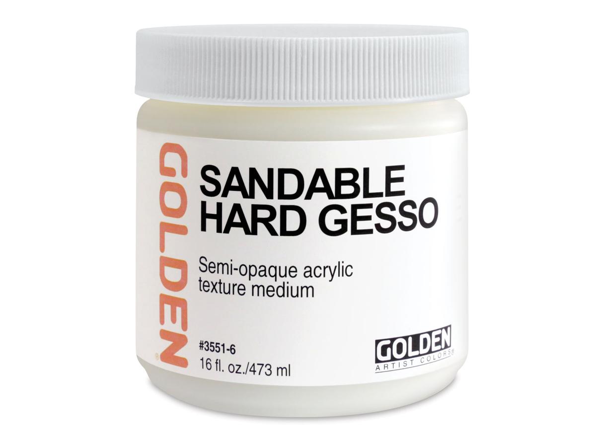 GOLDEN SANDABLE HARD GESSO 3551 473ML 1