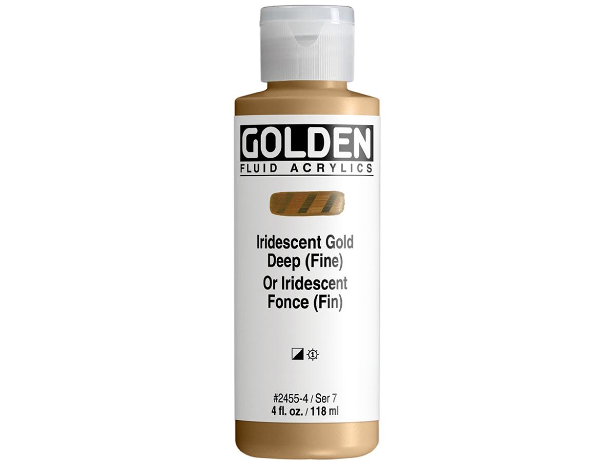 GOLDEN FLUID ACRYL 119ML S7 2455 IRIDESCENT GOLD DEEP (FINE) 1