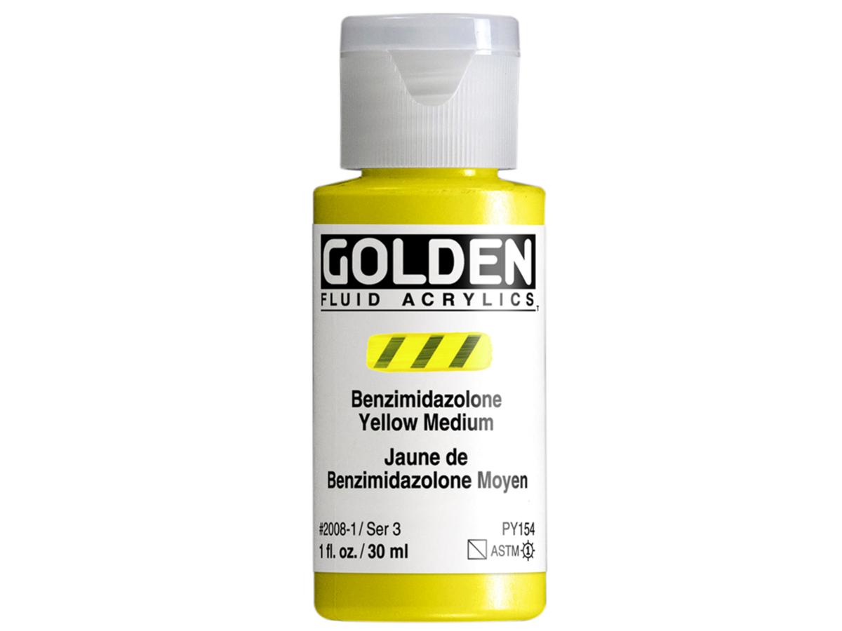 GOLDEN FLUID 30ML S3 008 BENZIMIDAZOLONE GELB MITTEL 1