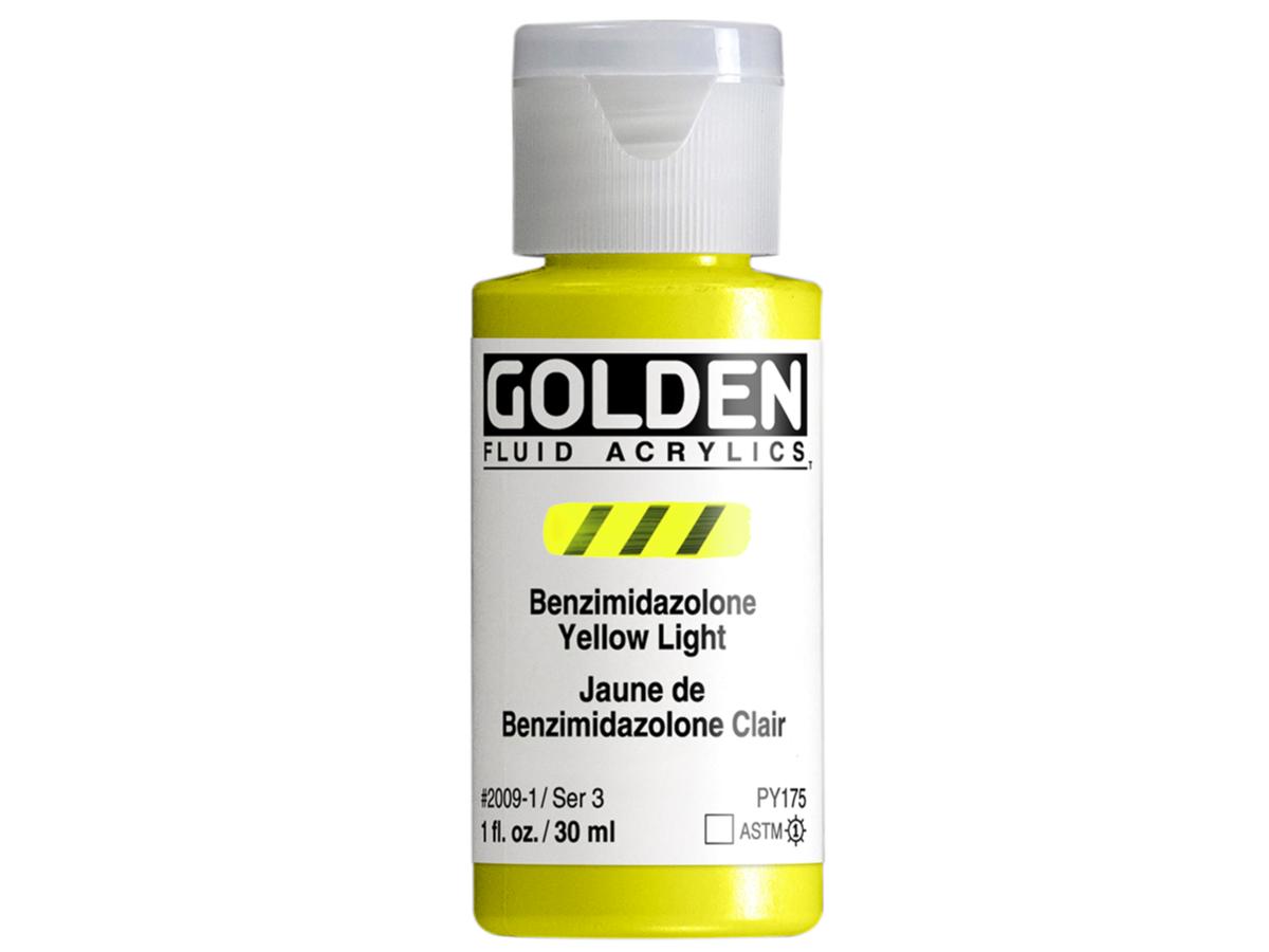 GOLDEN FLUID 30ML S3 009 BENZIMIDAZOLONE GELB HELL 1