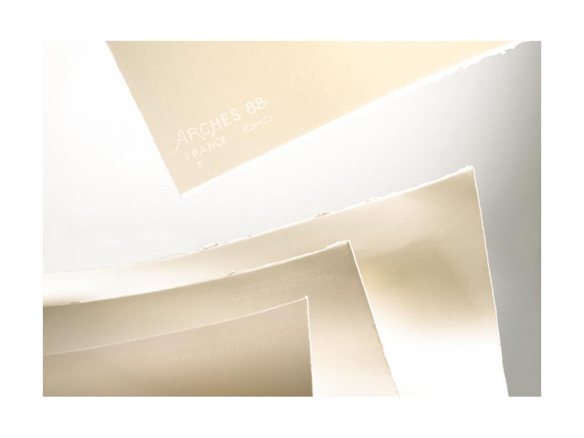 ARCHES 88 TIEFDRUCKPAPIER BLATT 56X76CM 300GRAMM 100% BAUMWOLLE 1