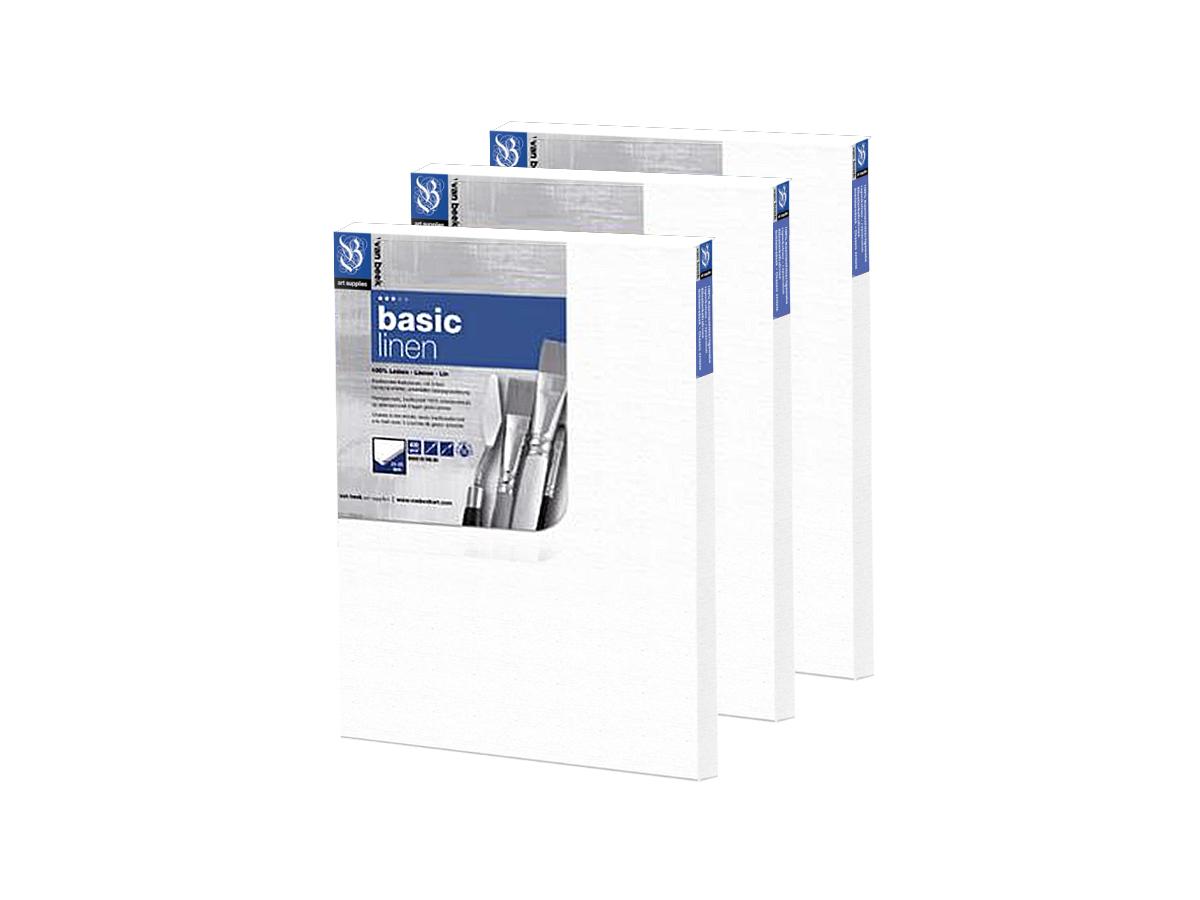 VAN BEEK BASIC KEILRAHMEN LEINEN 40X50CM SET 3 STÜCK 1