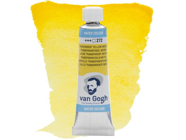 VAN GOGH 10ML AQUARELLFARBE 272 TRANSPARENTGELB MITTEL 1