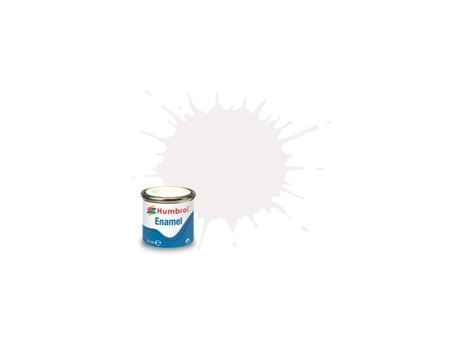 HUMBROL EMAILLE 14ML 130 WEISS SEIDENGLANZ 1
