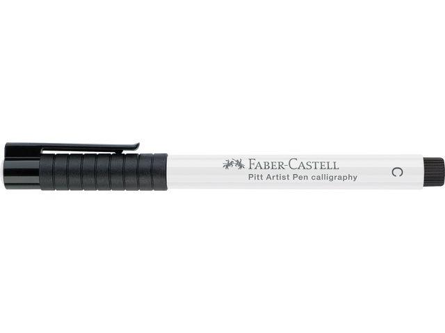 FABER-CASTELL PITT KALLIGRAFIE PEN DECKWEISS KEILSPITZE 1
