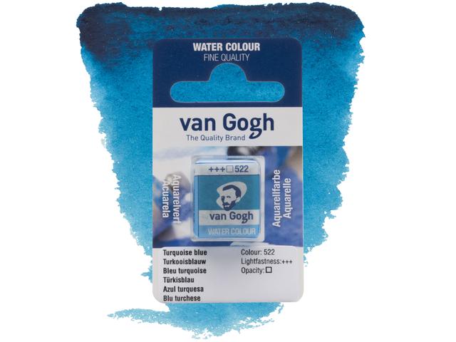 VAN GOGH AQUARELL 1/2 NÄPFCHEN 522 TÜRKISBLAU 1