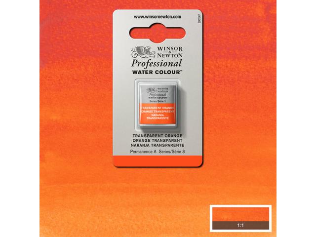 WINSOR & NEWTON AQUARELLFARBE 1/2NÄPF 650 TRANSPARENT ORANGE 1
