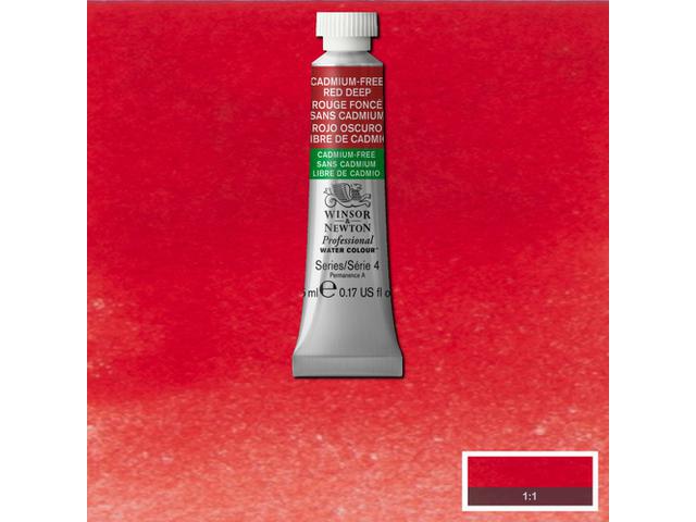 WINSOR & NEWTON AQUARELLFARBE 5ML 895 KADMIUMFREI ROT TIEF 1