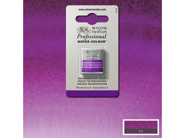 WINSOR & NEWTON AQUARELLFARBE 1/2 N 550 QUINACRIDONE VIOLETT 1