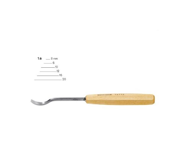 PFEIL HOLZBEITEL ABGEKRÃPFTE FORM 1A 10MM 1