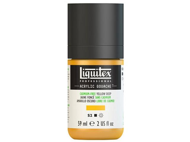 LIQUITEX ACRYLIC GOUACHE 59ML S2 891 KADM-FREI GELB DUNKEL 1