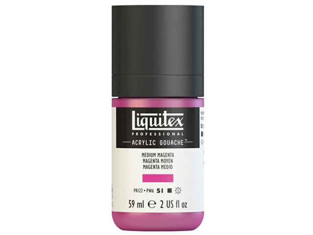 LIQUITEX ACRYLIC GOUACHE 59ML S1 500 MAGENTA MITTEL 1