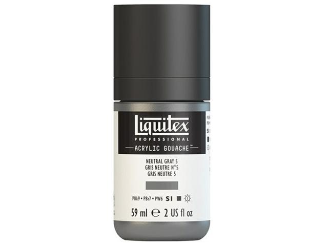 LIQUITEX ACRYLIC GOUACHE 59ML S1 599 NEUTRALGRAU 5 1