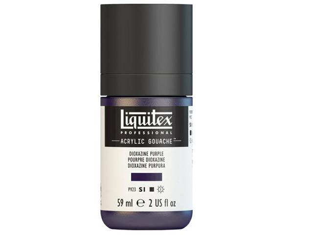 LIQUITEX ACRYLIC GOUACHE 59ML S1 186 DIOXAZINPURPUR 1