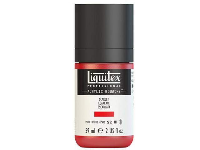 LIQUITEX ACRYLIC GOUACHE 59ML SERIE 2 905 SCARLACHROT 1
