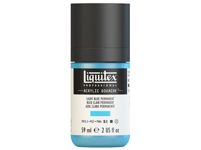 LIQUITEX ACRYLIC GOUACHE 59ML S1 770 HELLBLAU PERMANENT 1