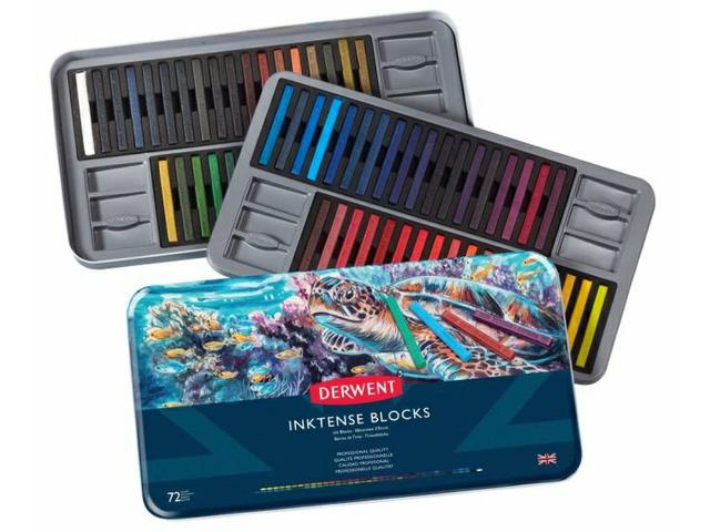 DERWENT INKTENSE BLOCKS AQUARELKREIDEN 72 FARBEN 1